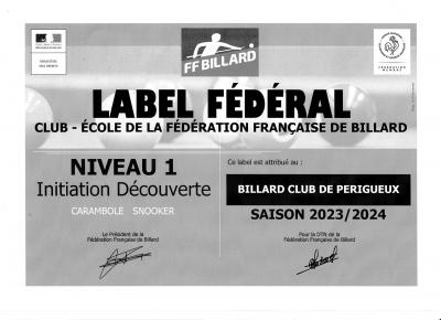 Label niveau 1